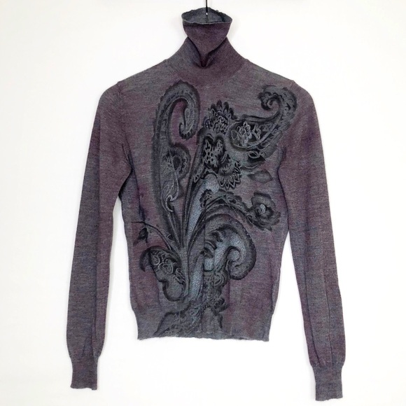 Etro Milano turtle neck floral print sweater - Picture 10 of 10